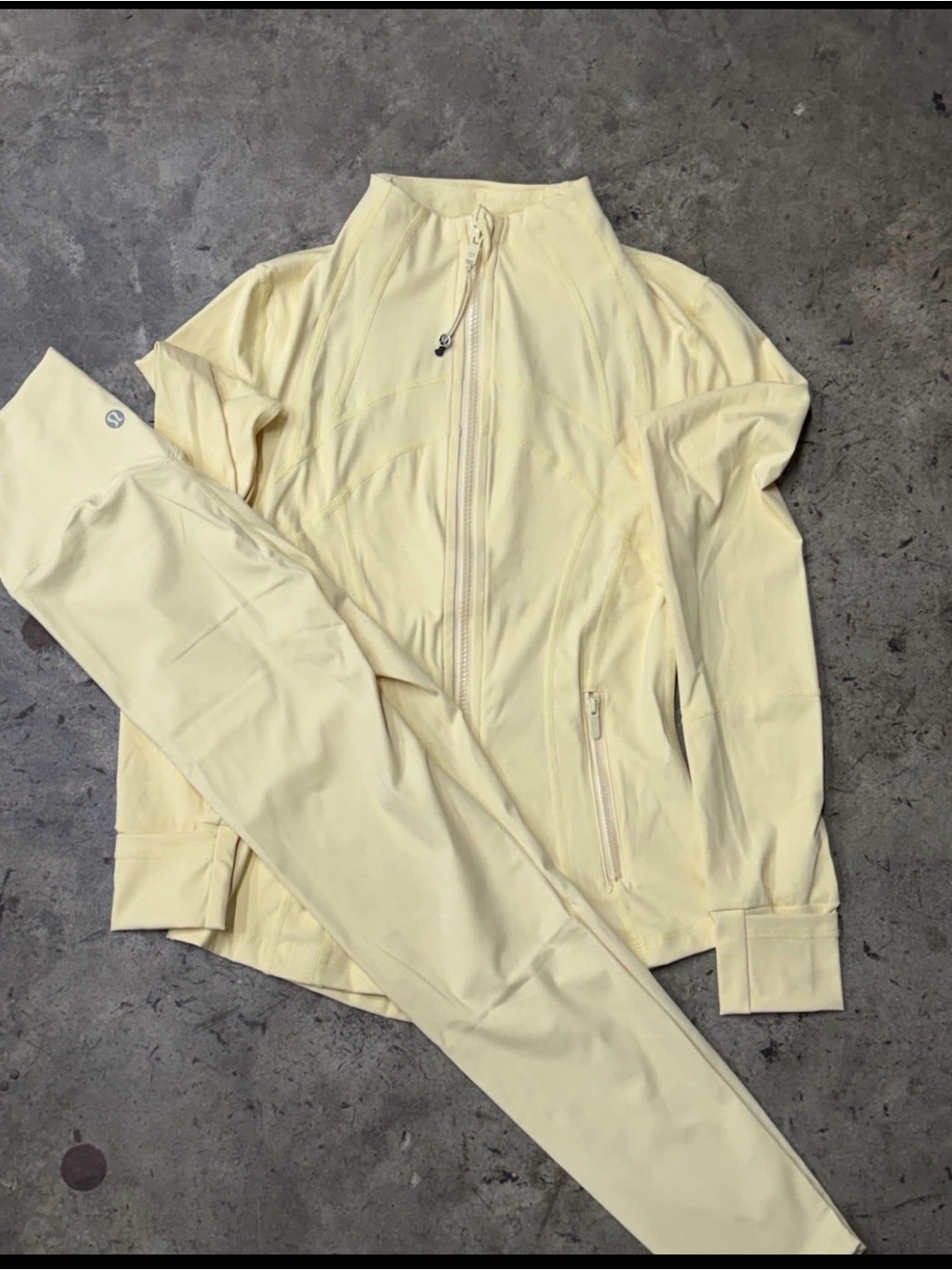 lululemon athletica Pale Yellow Jumpsuit Set